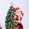 3/A Polyresin Santa With Tree Music Movement