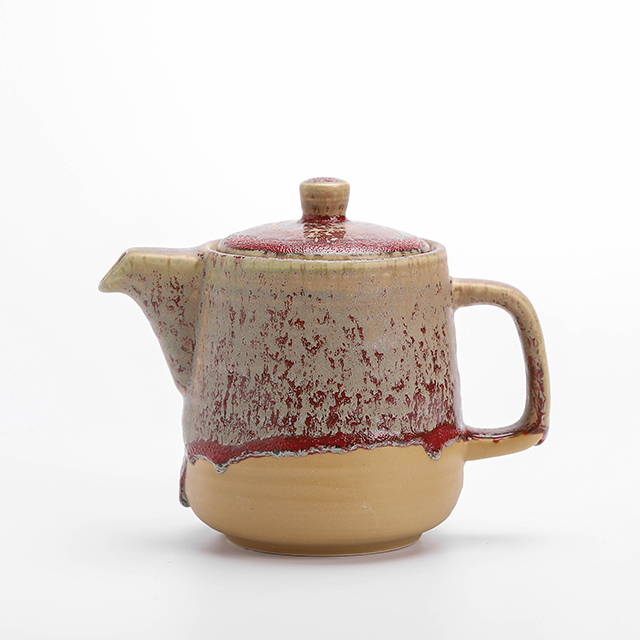 S/2 Stoneware Reactive Mug And Teapot Set 