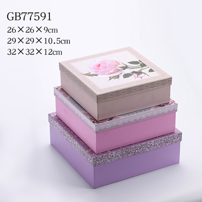 3pcs Nesting Square Gift Boxes